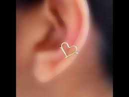 Claire's has a style perfect for anyone! Diy Heart Ear Cuff Youtube