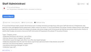 Tugas utama bagi seorang staff staff administrasi administrasi adalah melaksanakan kegiatan pelayanan kantor, penyediaan fasilitas dan layanan administrasi perkantoran, sesuai ketentuan yang berlaku untuk mendukung kelancaran operasional perusahaan. Bulan Ini Lowongan Kerja Pangandaran 2020 Loker Pangandaran Terbaru 2020 Job Fair Lowongan Kerja 2020 Lulusan Smk Lulusan Sma Smp