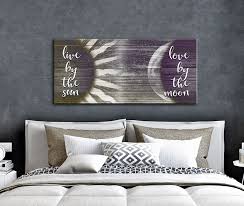 Bedroom Wall Art Live By The Sun And Love By The Moon Wood Frame Ready To Hang Bedroom Wall Art Apartment Wall Art Decor