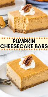 Pumpkin Cheesecake Bars Recipe Pumpkin Cheesecake Bars Pumpkin Spice Cheesecake Pumpkin Cheesecake Recipes
