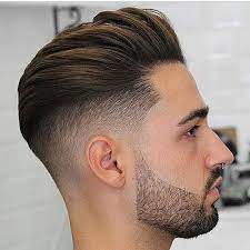 Thick Textured Hair Slicked Back With Undercut On The Sides Pompadour Hairstyle Slicked Back Hair Hair Styles
