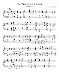 National anthem of the united states lyrics francis scott key, 1814 music john stafford smith, c. Star Spangled Banner For Solo Piano Sheet Music For Piano Solo Musescore Com