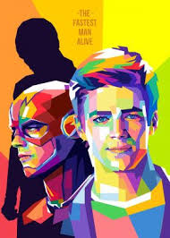 The Flash Poster Print By Dayat Banggai Displate In 2020 Fastest Man Pop Art Artists The Flash Poster