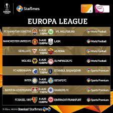 Uefa Europa League Matches Live On Startimes Europa League World Football Vfl Wolfsburg