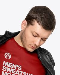 Download Man In A Sweatshirt And A Jacket Mockup In Apparel Mockups On Yellow Images Object Mockups