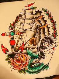 We did not find results for: Traditional Colorful Mermaid With Big Ship And Anchor Tattoo Design Tattooimages Biz
