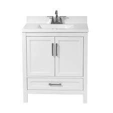 Trust your eye on this one! Reviews For Amluxx Salerno 31 In Bath Vanity In White With Cultured Marble Vanity Top With Backsplash In White With White Basin Sl30wh T31whb The Home Depot