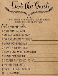 Find The Guest Bridal Shower Gamevirtual Bridal Shower Etsy Wedding Bridal Shower Country Bridal Shower Bridal Shower Games