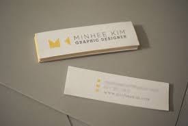 Minimalist modern stylish mini business card. Custom Mini Business Cards Minhee Kim Cardrabbit Com
