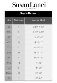 Susan Lanci Step In Harness Sizing Chart And Video