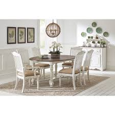 Check spelling or type a new query. Coaster Celeste 7 Piece Oval Table Dining Set In Latte Vintage White By Dining Rooms Outlet