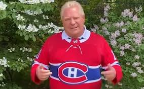 Montreal canadiens, a national hockey league team, whose nickname is 'habs', short for 'les habitants'. A Bet Is A Bet Premier Ford Congratulates Montreal In Habs Jersey 680 News