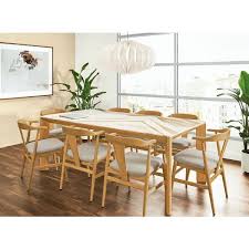 Room Board Pren Table With Cambria Quartz Top In 2020 Dining Table Chairs Modern Dining Modern Wood Dining Chair