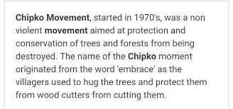 Due to rapid urban development projects like construction of. Why Khejdli Movement And Chipko Movement Are Famous Explain Brainly In