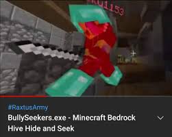 In this video i show you how to glitch out of the map on hide. Bullyseekers Exe Minecraft Bedrock Hive Hide And Seek Minecraft Amino