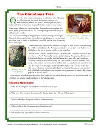 Using just the letters in the words below. The Christmas Tree Printable Reading Comprehension Activity