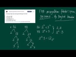 Maybe you would like to learn more about one of these? Menentukan Fpb Dari Beberapa Bilangan Youtube
