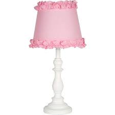 Ruffles Girls Table Lamp Pink Shade Walmart Com Pink Lamp Princess Lamp Lamp