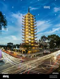 Viet Nam Quoc Tu pagoda in Ho Chi Minh city southern Vietnam Stock Photo