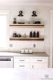 An easier way is to use your current kitchen cabinets to create open shelving. Installing Open Shelving In Kitchen Taryn Whiteaker