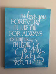 I Ll Love You Forever Hand Painted Canvas Canvas Art Quotes Canvas Painting Quotes Canvas Quotes Diy