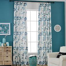 Schöne wohnzimmer gardinen nach maß wir gestallten ihr fenster individuell schabracken gardinen, schiebegardinen, vorhänge, schals modernes gardinen.wohlfühlfaktor: Modern Vorhang Blau Blumen Muster Im Wohnzimmer