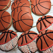 Basketball Decorated Sugar Cookies With Royal Icing Cookie Decorating Sugar Cookies Sugar Cookie Royal Icing