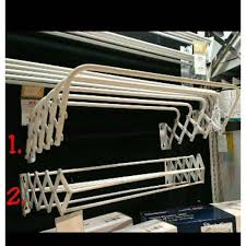 Carilah yang terbuat dari pipa alumunium yang kuat, biasanya terlihat dari ukuran yang lebih besar. Laundy Rack Jemuran Dinding Rak Jemuran Jemuran Lipat Tralis Jemuran Shopee Indonesia