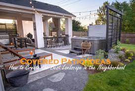 A partial or fully covered space will give you the option to use the patio in varying weather, while adding architectural flair (think pergola, arbor, awning or trellis). Covered Patio Ideas Paradise Restored Landscaping