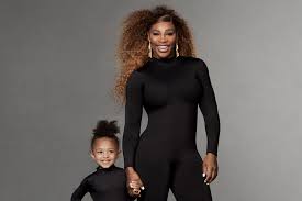 Serena williams' daughter has been putting in some hours at the tennis court thanks to the serena williams' daughter is just three years old, but she already has her own signature tennis move. Serena Williams And Daughter Olympia Twin In Catsuits For Stuart Weitzman