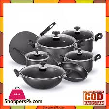 It includes 19 independent countries along. Sonex Classic Gift Pack Nonstick Cookware Set 12 Pieces Shopperspk Com