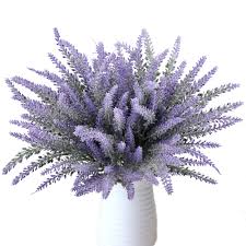 English lavender & baby's breath bouquet. Mihounion 8pcs Artificial Lavender Flowers Wedding Bouquets Fake Floral Arrangements For Home Kitchen Garden Bedroom Table Decorations Buy Online In Aruba At Aruba Desertcart Com Productid 47946459