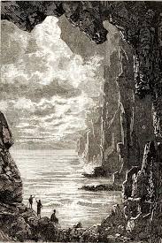Voyage Au Centre De La Terre De Jules Verne Illustration De La Terre Jules Verne Paysage Fantastique