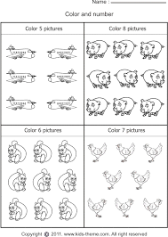 That makes for a total of 50 color by number worksheets. Coloring Number Worksheets