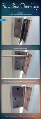 door hinge if the screws in a door hinge have come loose this is the way to fix them keeping the loose screw door frame repair door hinge repair door hinges
