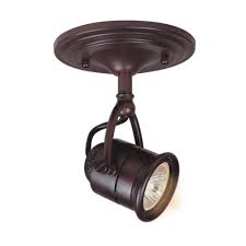 Hampton Bay 1 Light Antique Bronze Track Lighting Pinhole Ceiling Fixture Ec0105abz The Home Depot