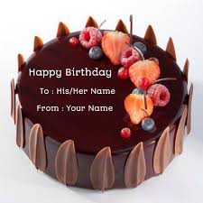 Happy birthday wishes cake with name. Online Birthday Cake Name Generator Namepix Happy Birthday Chocolate Cake Birthday Cake For Him Happy Birthday Cakes