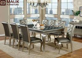 Four seater, six seater and eight seater. Malik Furniture 8 Chairs Dining Set Dining Table Design