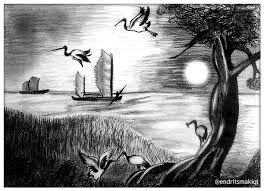 Hi, welcome to chandra art. Nature Pencil Drawing By Endritsmakiqiart On Deviantart