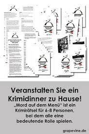 Gemeinsam diskutieren sie die unterschiedlichen informationen miteinander, die jeder von. 55 Krimidinner Ideas Grape Vines How To Run Longer Christmas Party Invitations