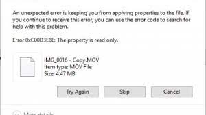 How To Fix 0xc00d3e8e Read Only Error Info Remo Software