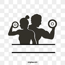 Fisiculturista De Logotipo De Ginasio De Esporte Fitness Fisico Com Grandes Musculos Posando Vista Frontal Do Vetor Silhueta Isolada Clipart Humano Logo Icon Gym Icon Yoga Cartoon Gym Logo