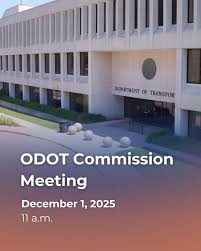 ⏰Watch the Oklahoma Transportation Commission's monthly meeting December 1, 2025. The meeting begins at 11 a.m. More info: https://oklahoma.gov/odot /about-us/transportation-commission/commission-meetings.html