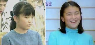 左2003年8月 眞子様11才 右2007年新年画像 眞子様15才 新年 画像 内親王 眞子さま