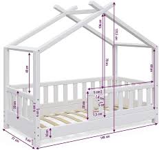 Vicco Kinderbett Hausbett Design 70x140cm Weiss Zaun Kinder Bett Holz Haus Schlafen Hausbett Spielbett Inkl Diy Kinderbett Kleinkind Bodenbett Babyzimmer Dekor