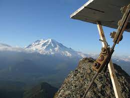 The funny thing is i was planning to sleep through sunrise, but then this orange beam of light burst into the fire lookout and me woke me up. Restoration Of Historic High Rock Lookout Continues White Pass Scenic Byway