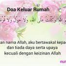 Doa Keluar Rumah Doa Poster Bunga Seni Kaligrafi