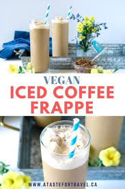 It may be prepared either by brewing coffee in the normal way and then serving it over ice or in cold milk, or by brewing the coffee cold. Vegan Iced Coffee Frappe A Taste For Travel