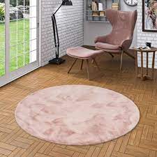 Hochfloor teppich rund 160cm durchmesser wie neu nur abholung habe 2 stück davon bei interesse. Luxus Super Soft Fellteppich Plush Altrosa Rund Real De