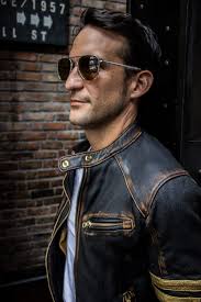 Black And Gold Leather Jacket Mens Gold Ii Leather Jacket Pre Washed Distressed Black Gold Leather Stripes Leather Bomber Jacket Leather Striped Leather Jacket Men